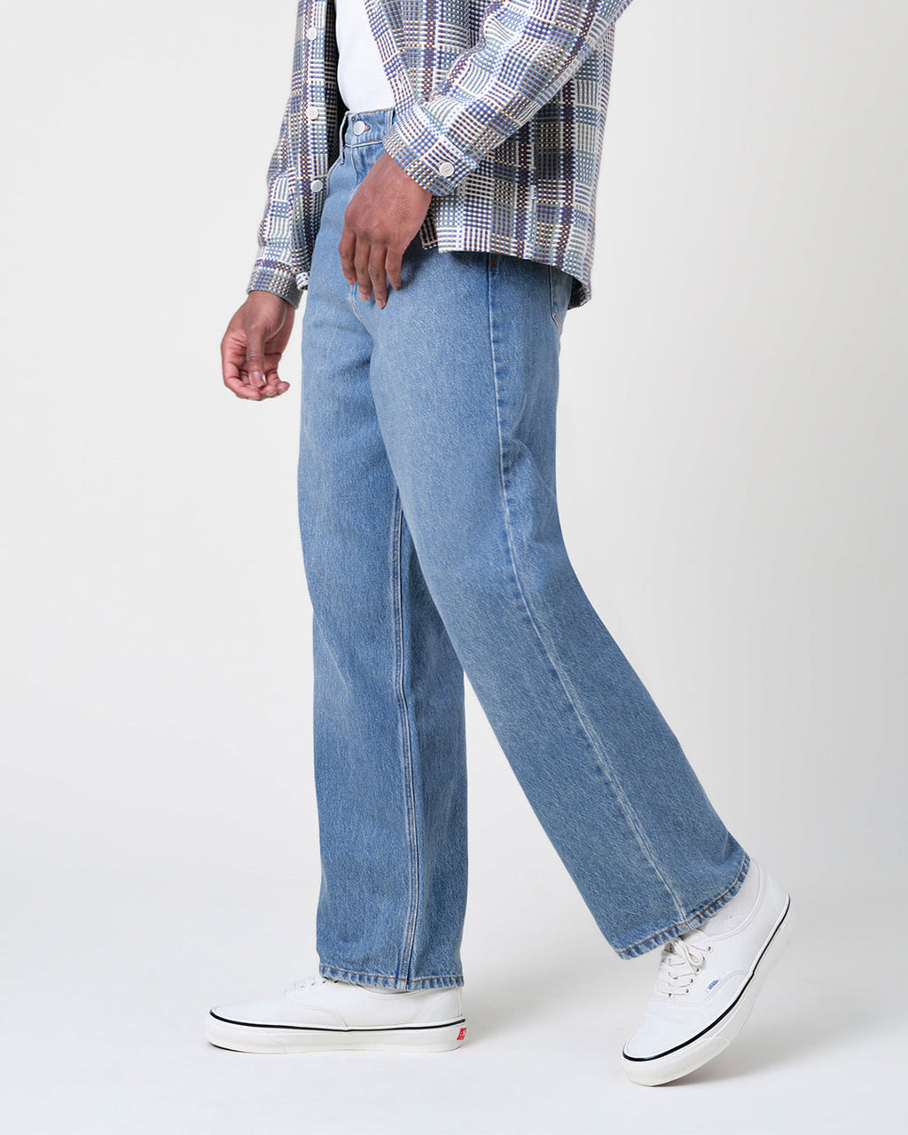 Felix - Vintage Antique Blue Loose Fit Denim Jeans