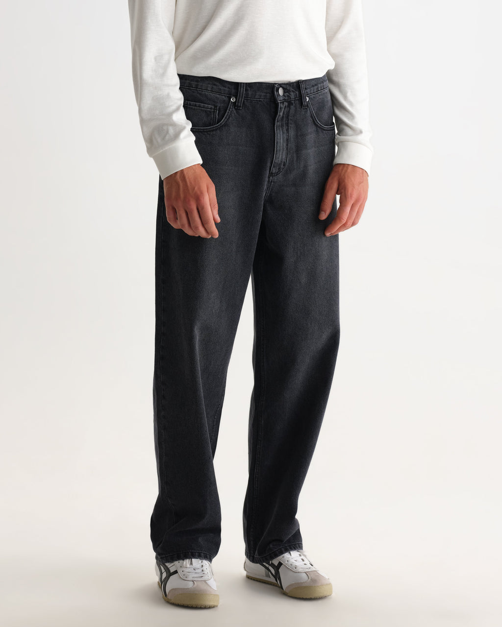 Felix - Washed Vintage Black Loose Fit Denim Jeans