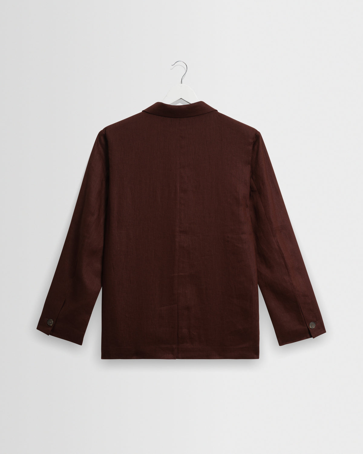 Fintry - Merlot Linen Single-Breasted Blazer