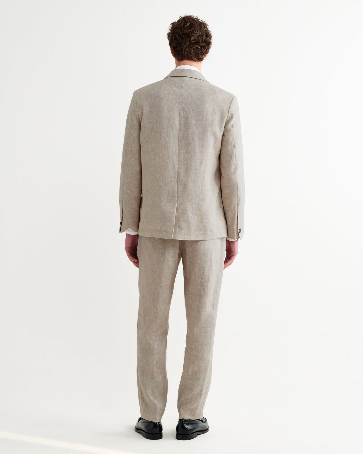 Fintry - Natural Linen Single-Breasted Blazer