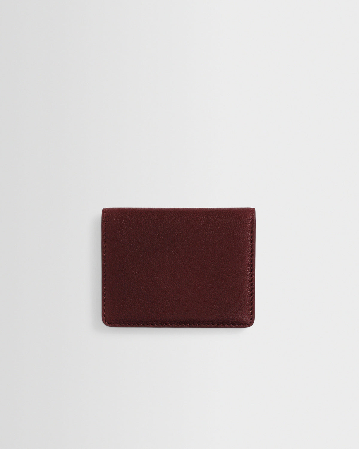 Forbe - Cherry Retro Grain Leather Cardholder