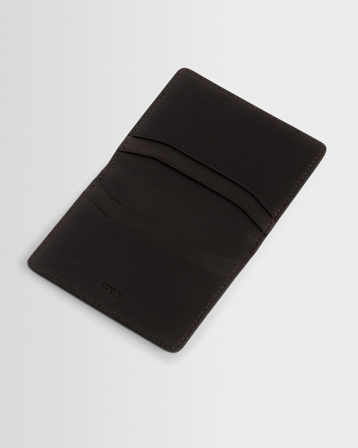 Forbe - Dark Brown Retro Grain Leather Cardholder