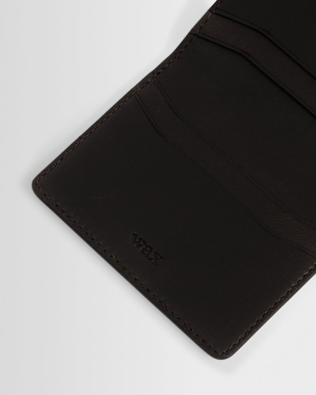 Forbe - Dark Brown Retro Grain Leather Cardholder