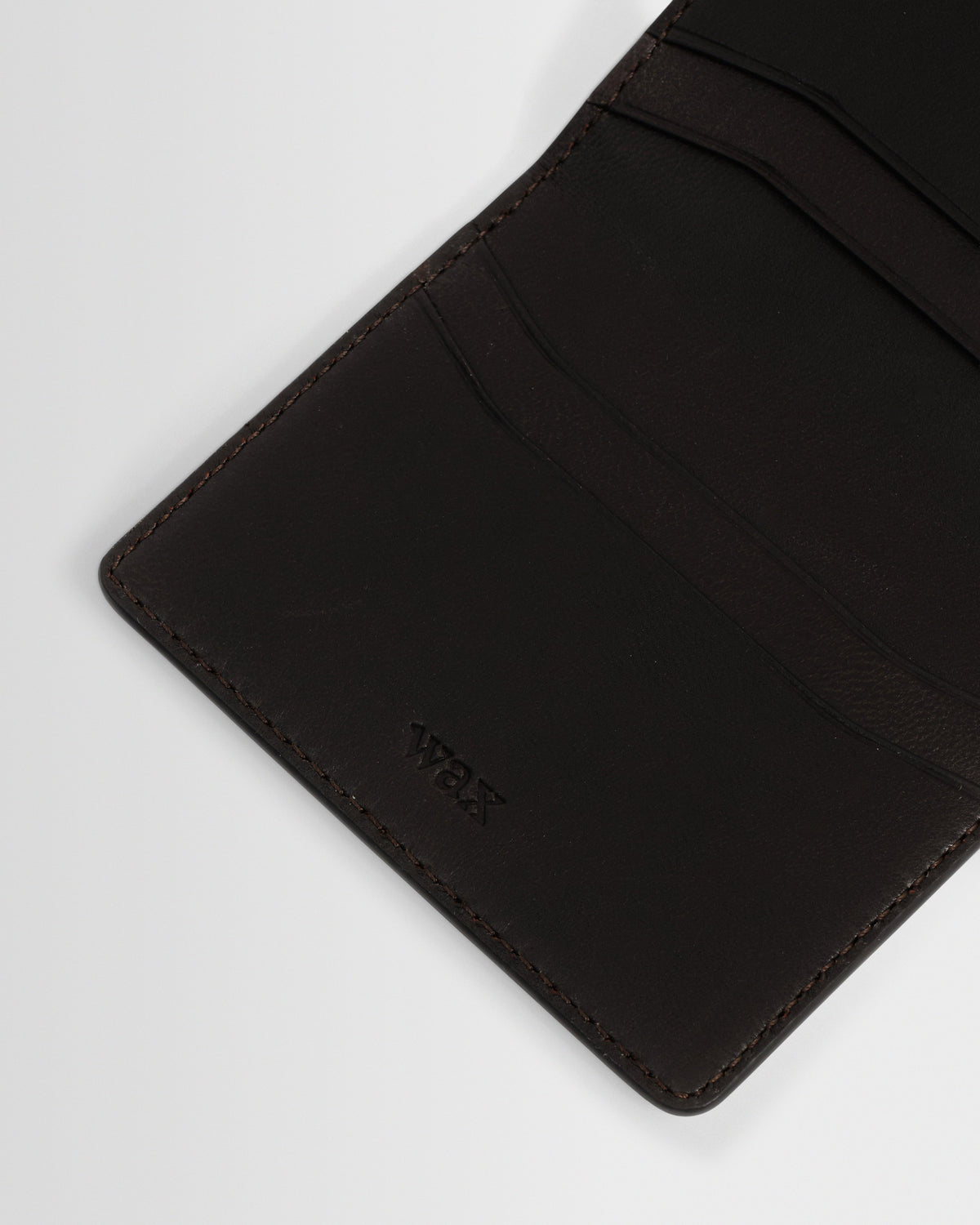 Forbe - Dark Brown Retro Grain Leather Cardholder
