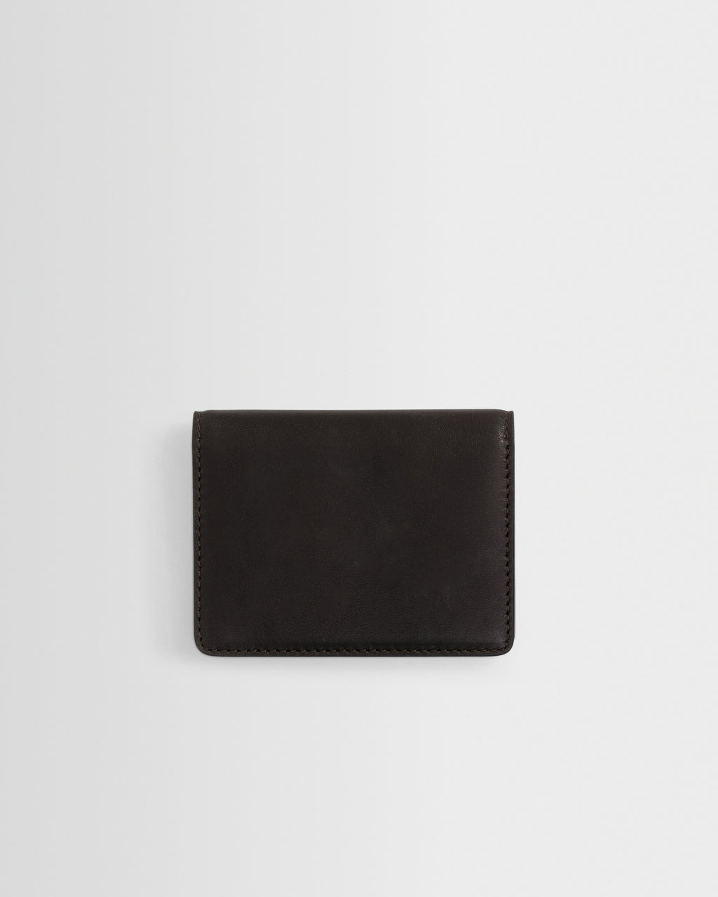 Forbe - Dark Brown Retro Grain Leather Cardholder