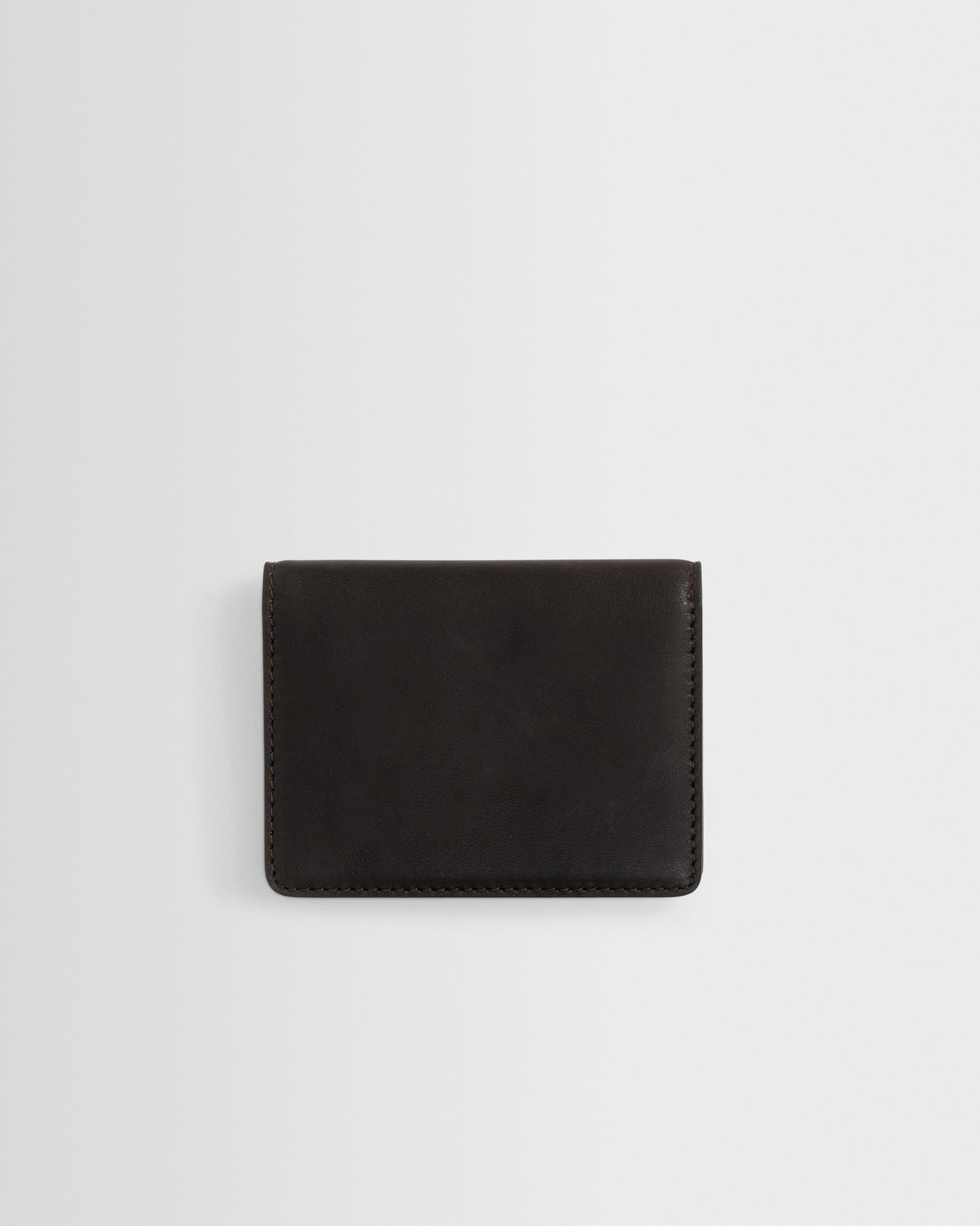 Forbe - Dark Brown Retro Grain Leather Cardholder