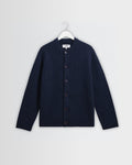 Granby - Navy Ribbed Wool Cardigan