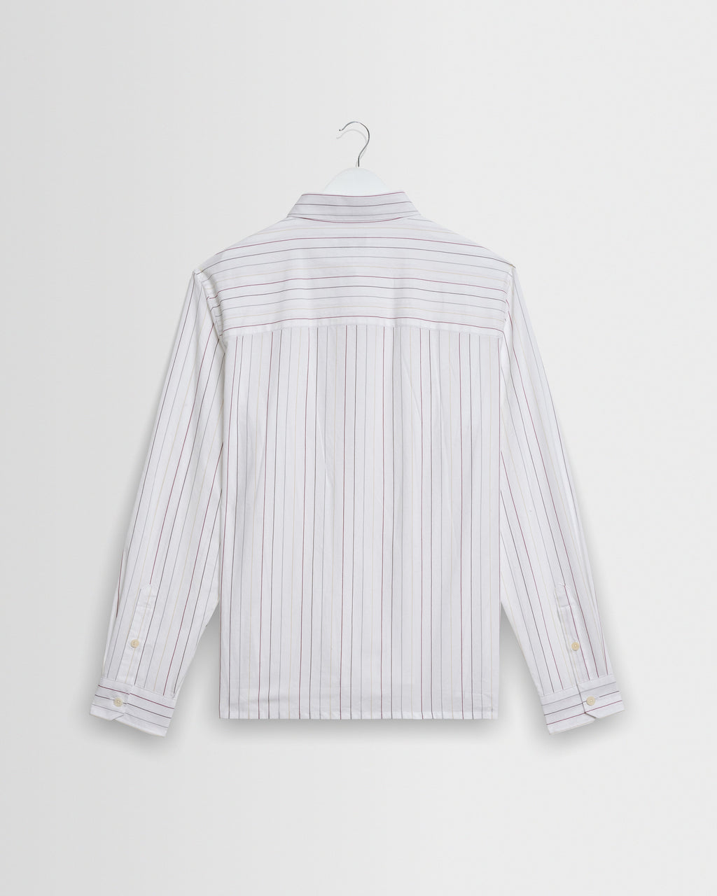 Halcomb - Ecru And Multicolour Stripe Cotton Shirt