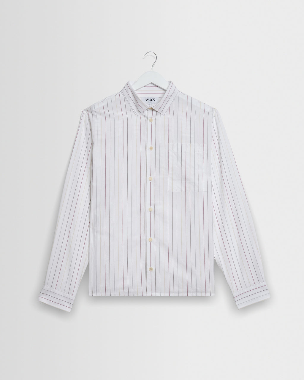 Halcomb - Ecru And Multicolour Stripe Cotton Shirt