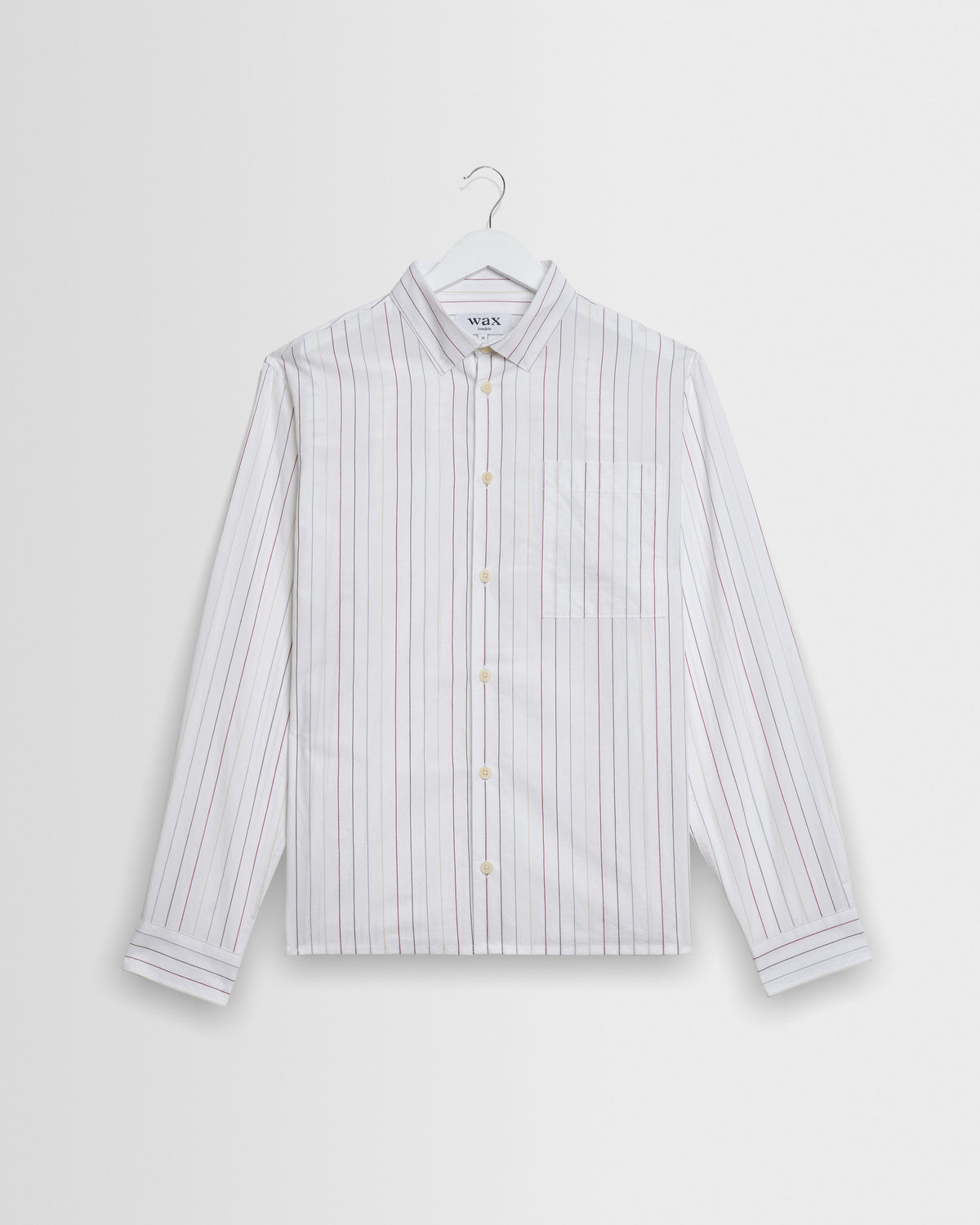 Halcomb - Ecru And Multicolour Stripe Cotton Shirt