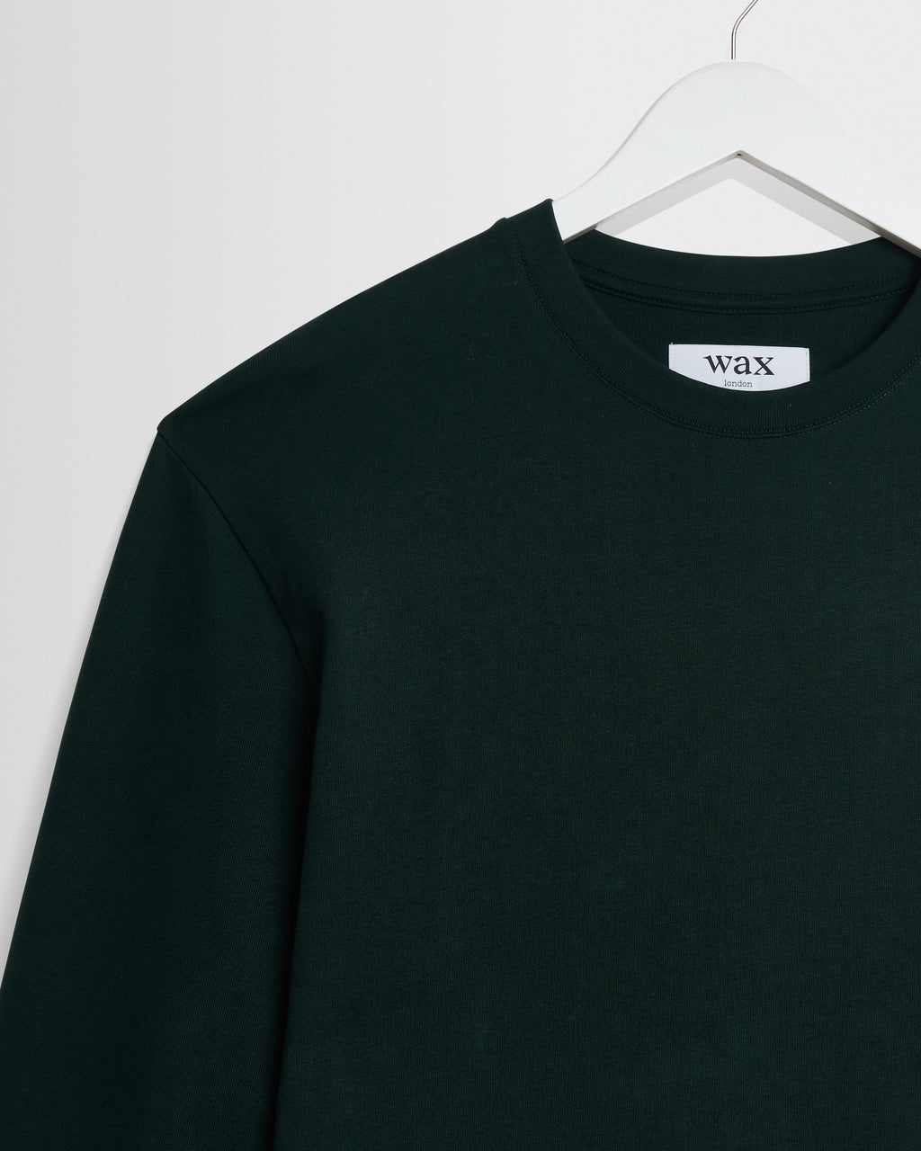 Hayden - Dark Green Emorised Cotton Long-Sleeve T-Shirt