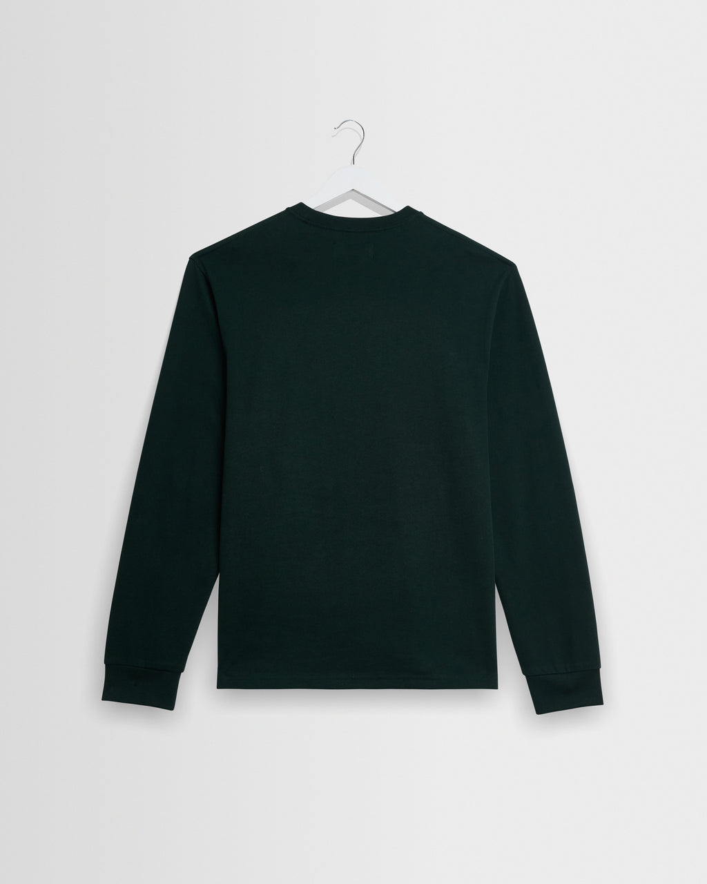 Hayden - Dark Green Emorised Cotton Long-Sleeve T-Shirt
