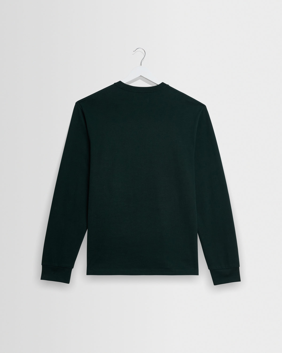 Hayden - Dark Green Emorised Cotton Long-Sleeve T-Shirt