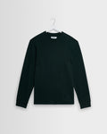 Hayden - Dark Green Emorised Cotton Long-Sleeve T-Shirt
