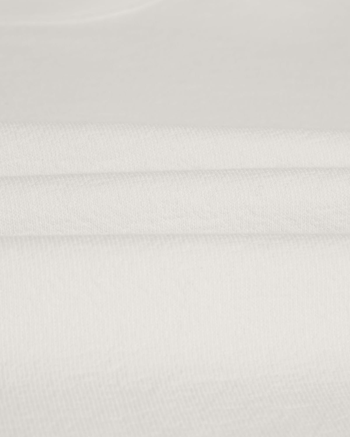 Hayden - Ecru Textured Organic Cotton Long Sleeve T-Shirt