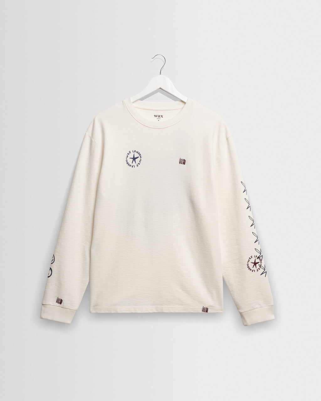 Hayden - White And Multicolour Graphic Cotton Long-Sleeve T-Shirt