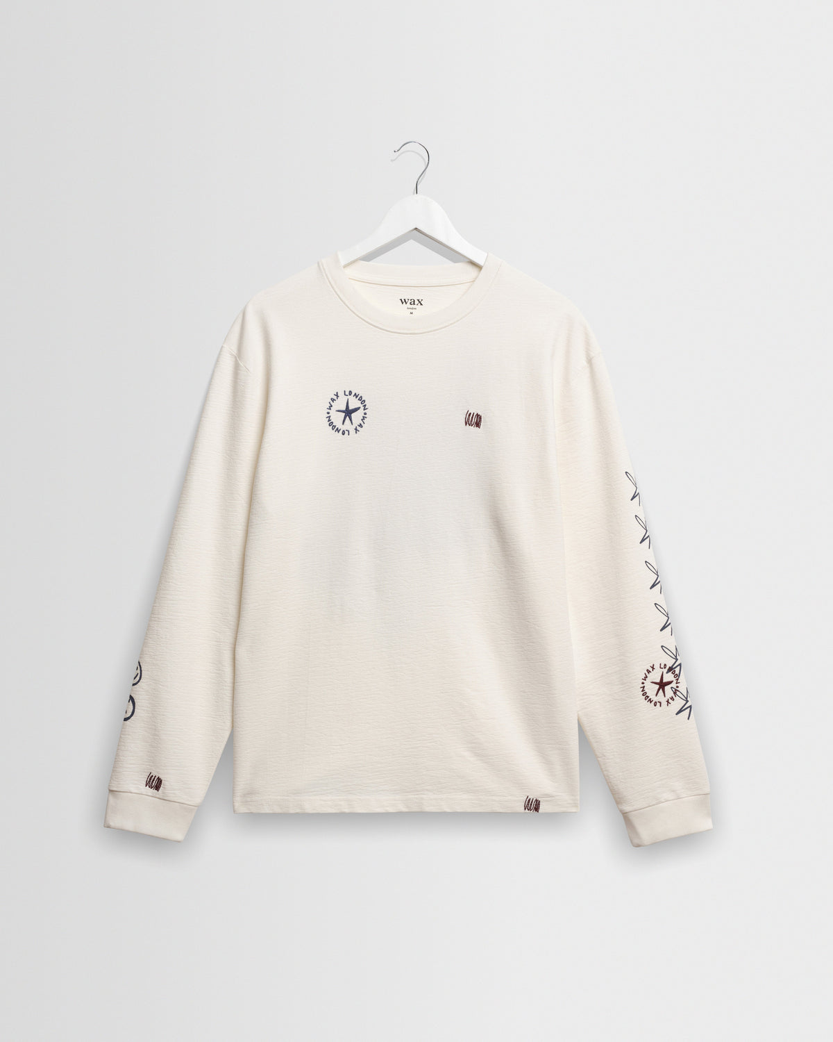 Hayden - White And Multicolour Graphic Cotton Long-Sleeve T-Shirt