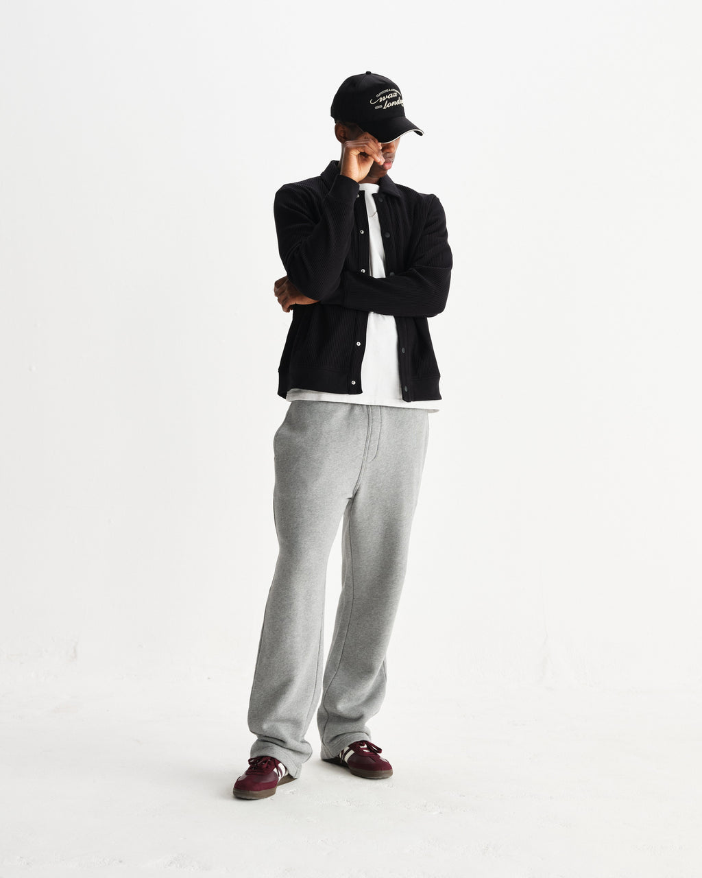 Hays - Black Structured Waffle Overshirt