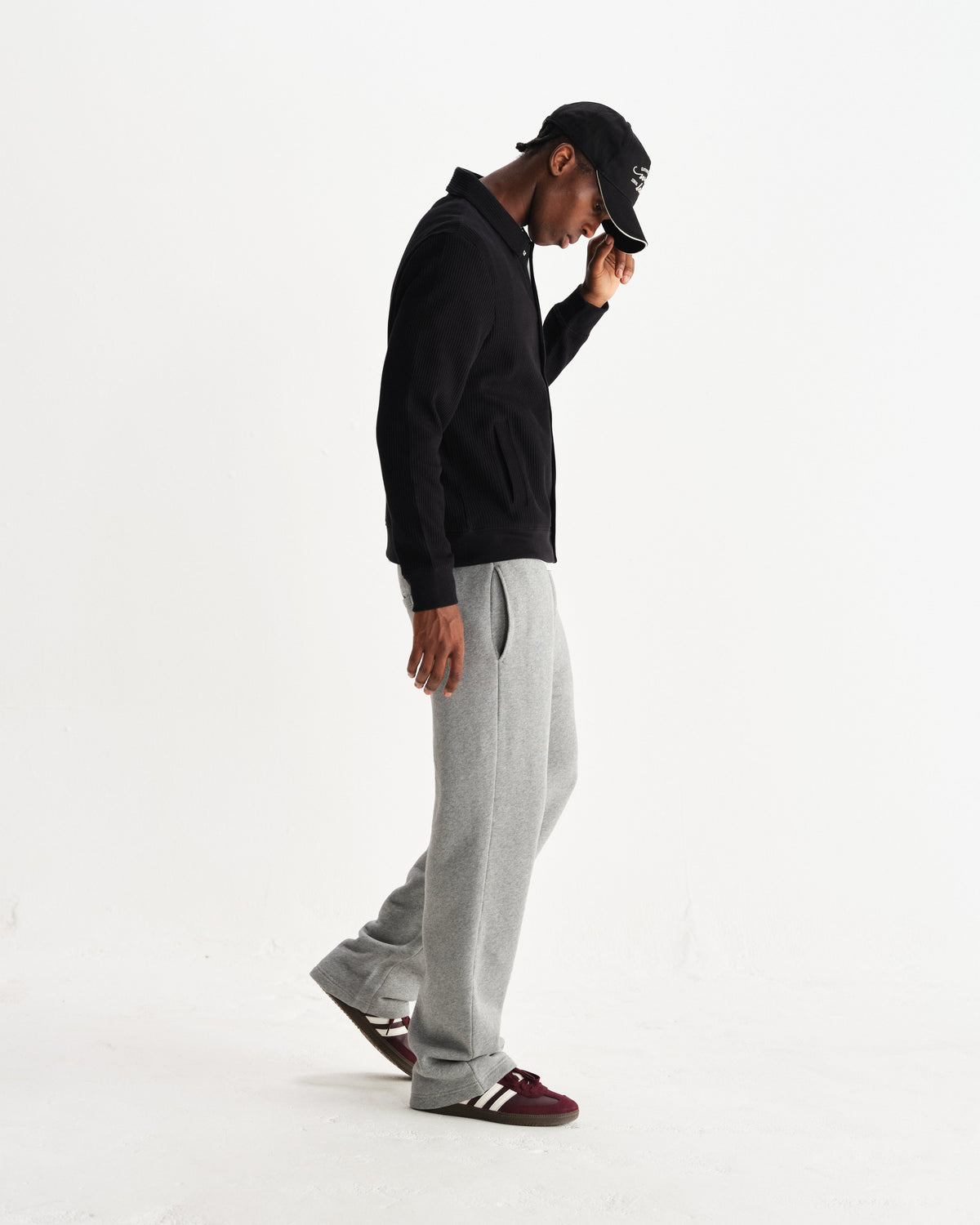 Hays - Black Structured Waffle Overshirt