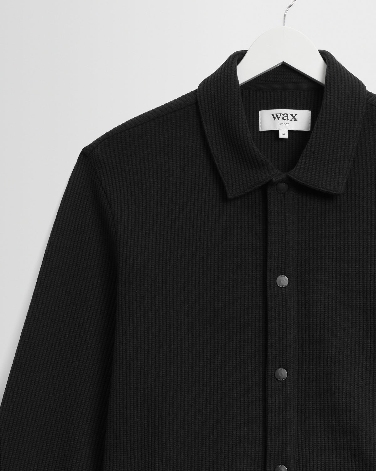 Hays - Black Structured Waffle Overshirt