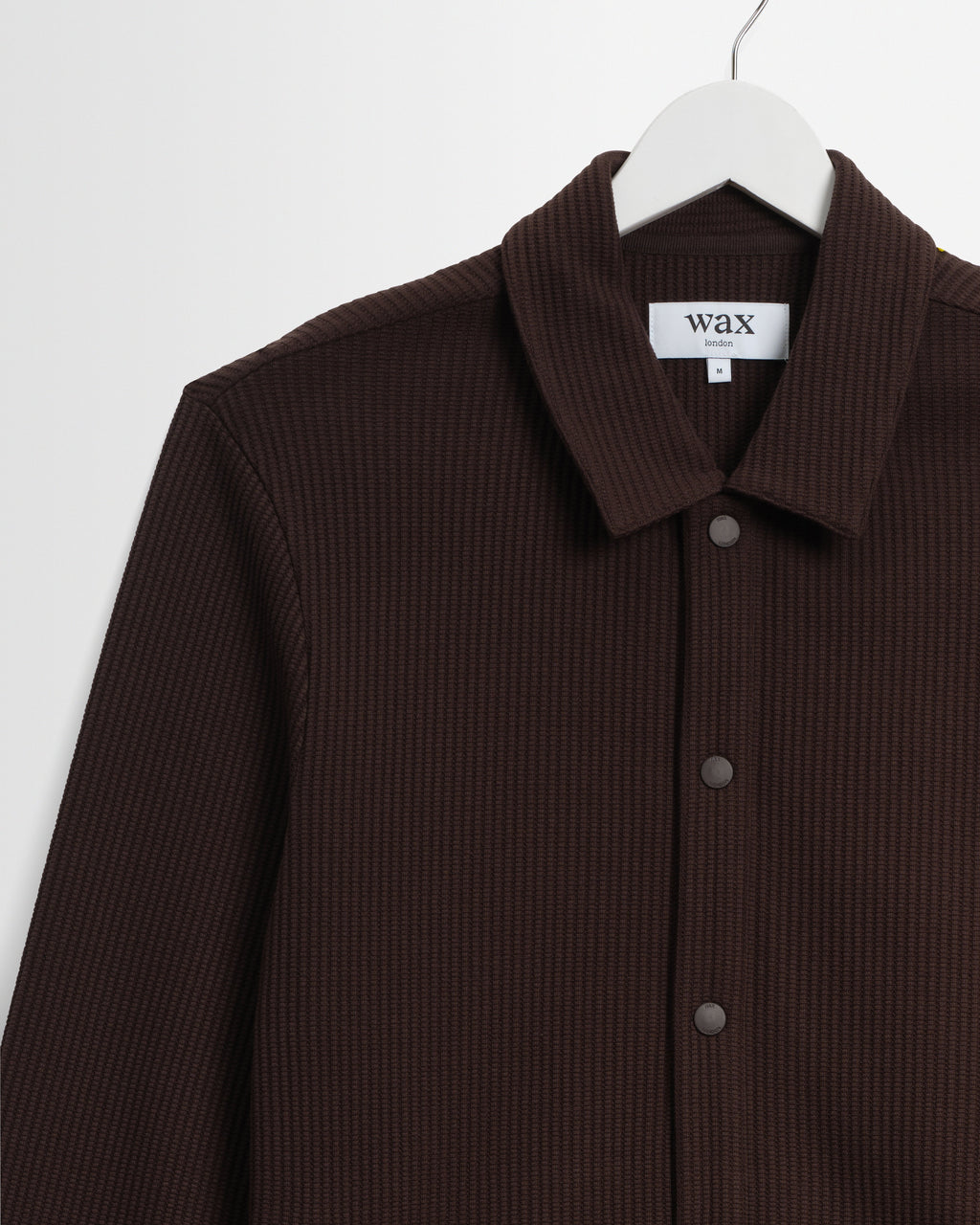 Hays - Dark Brown Structured Waffle Overshirt