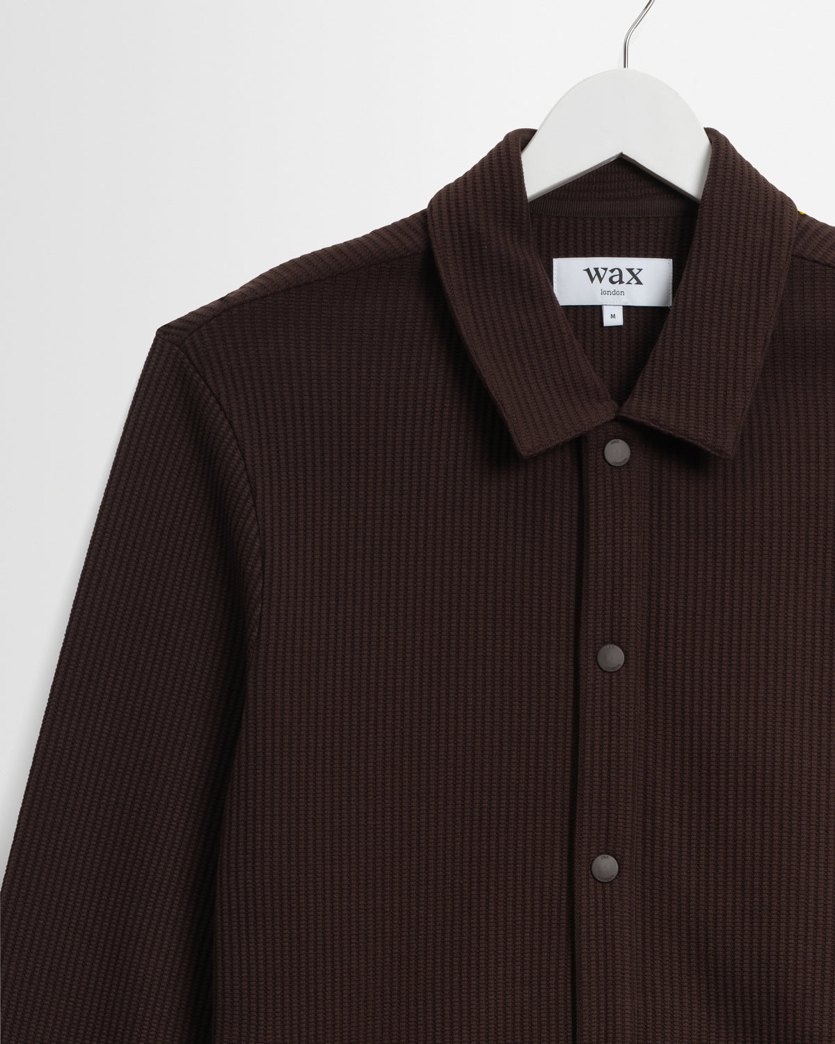 Hays - Dark Brown Structured Waffle Overshirt