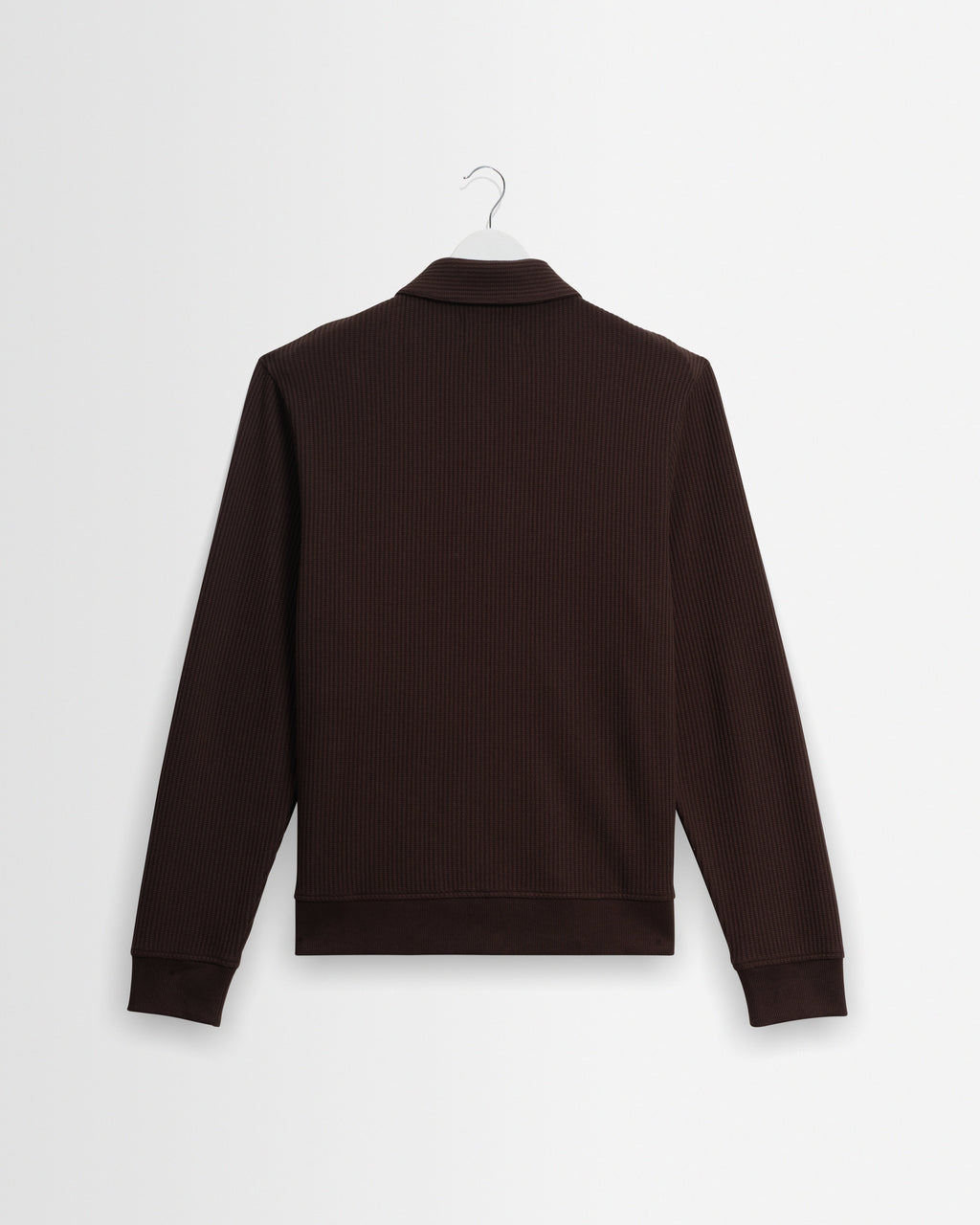 Hays - Dark Brown Structured Waffle Overshirt