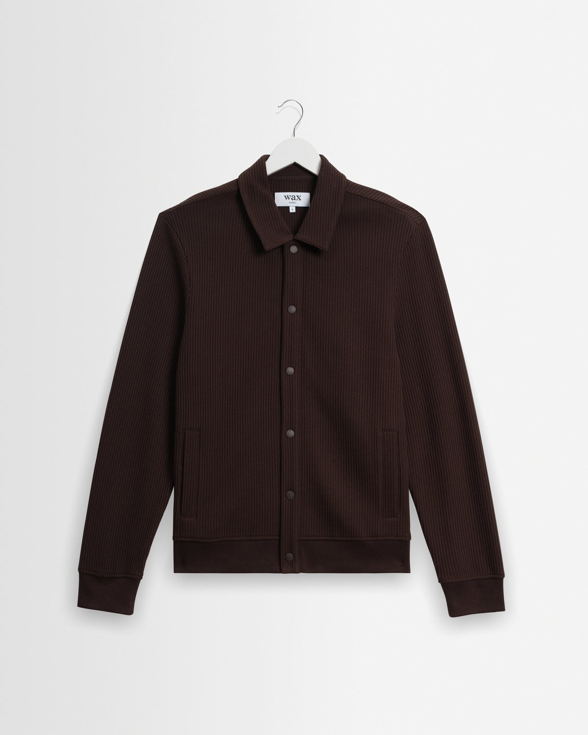 Hays - Dark Brown Structured Waffle Overshirt