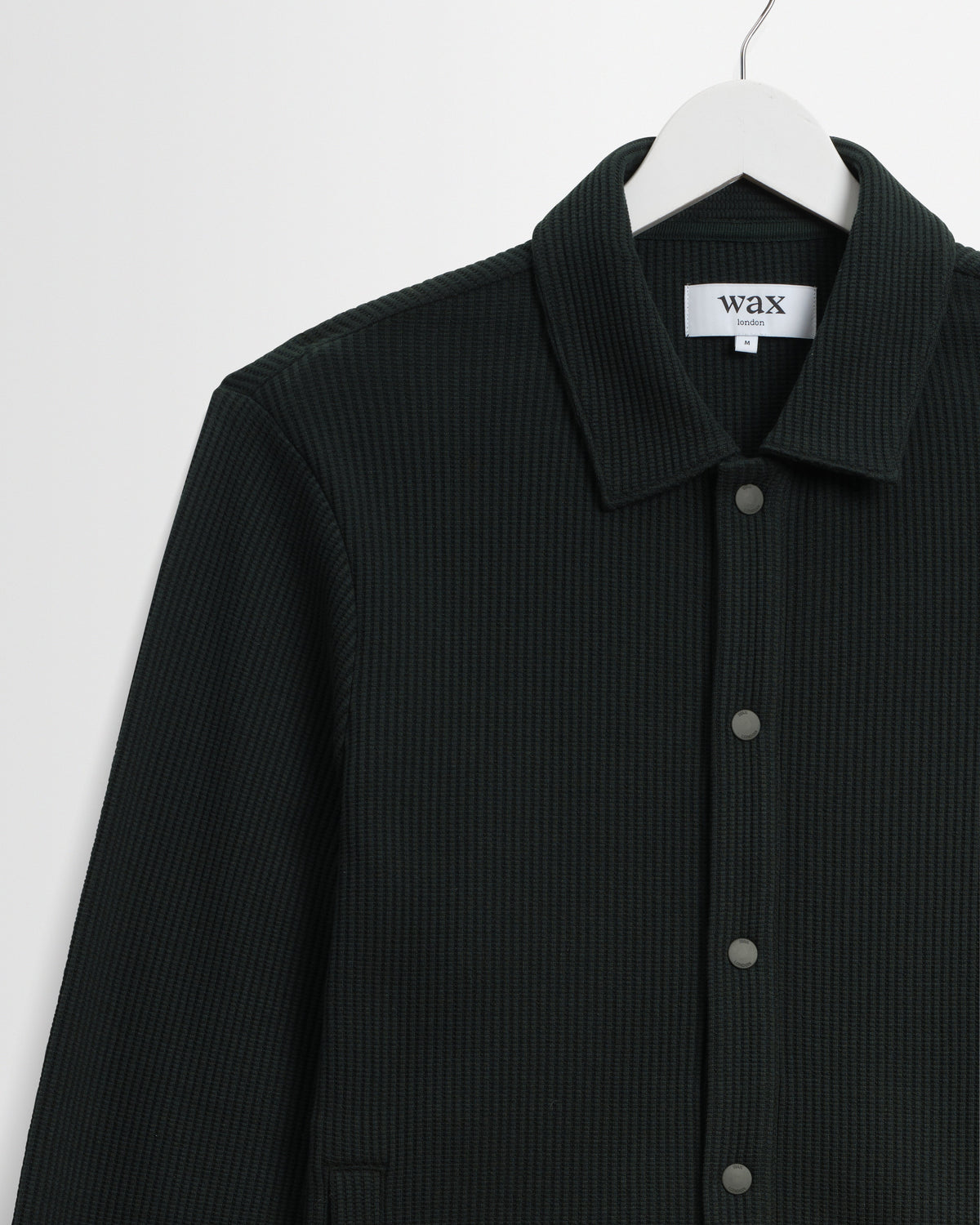 Hays - Dark Green Structured Waffle Overshirt