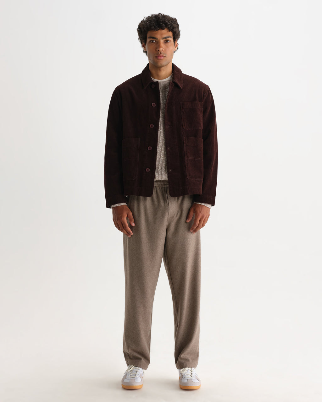 Healey - Dark Brown Corduroy Chore Jacket