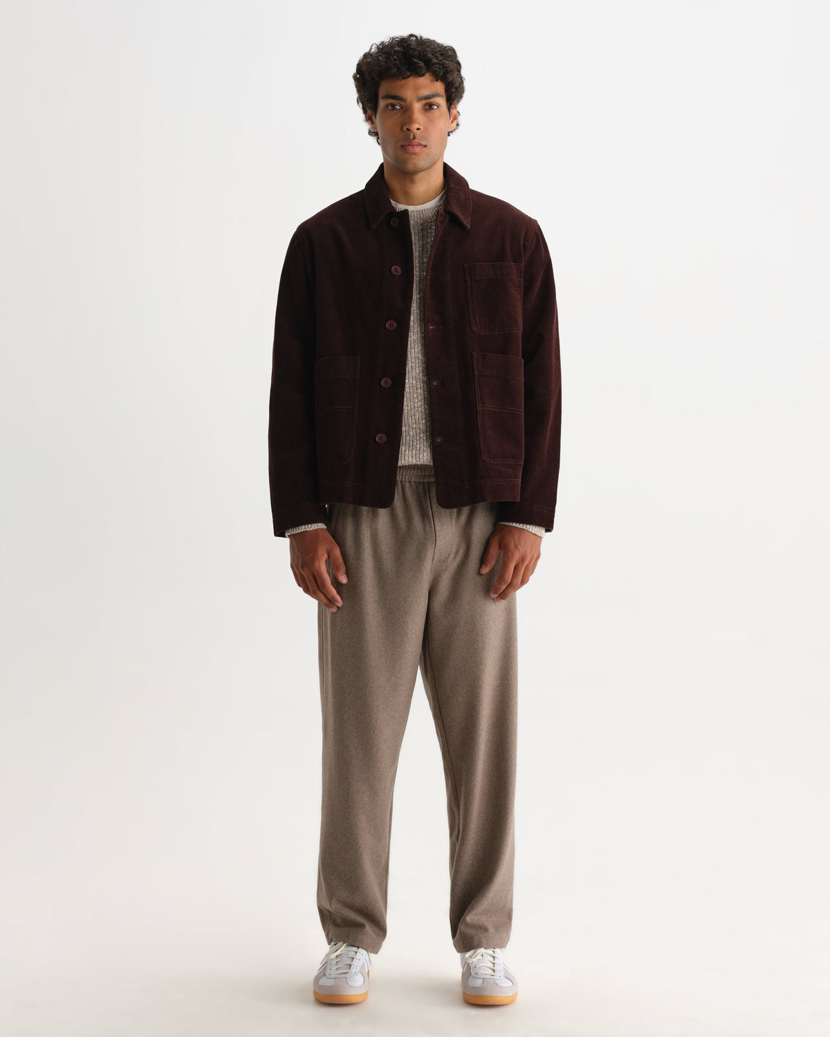 Healey - Dark Brown Corduroy Chore Jacket