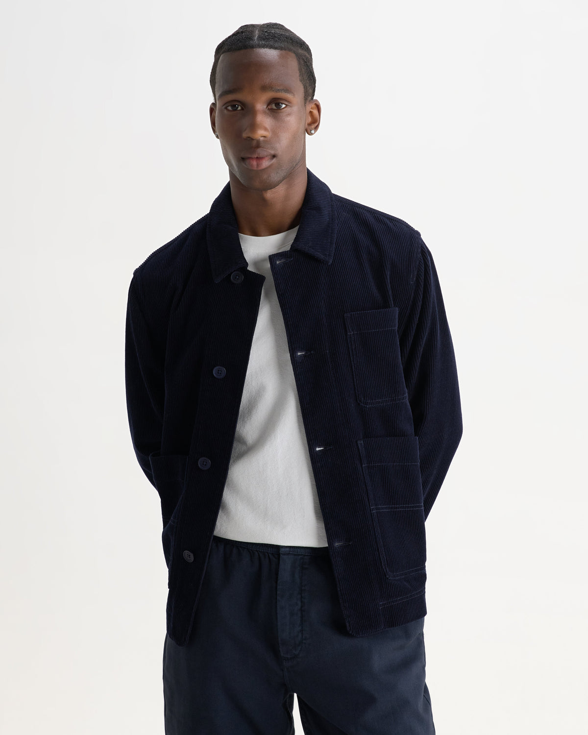 Healey - Navy Corduroy Chore Jacket