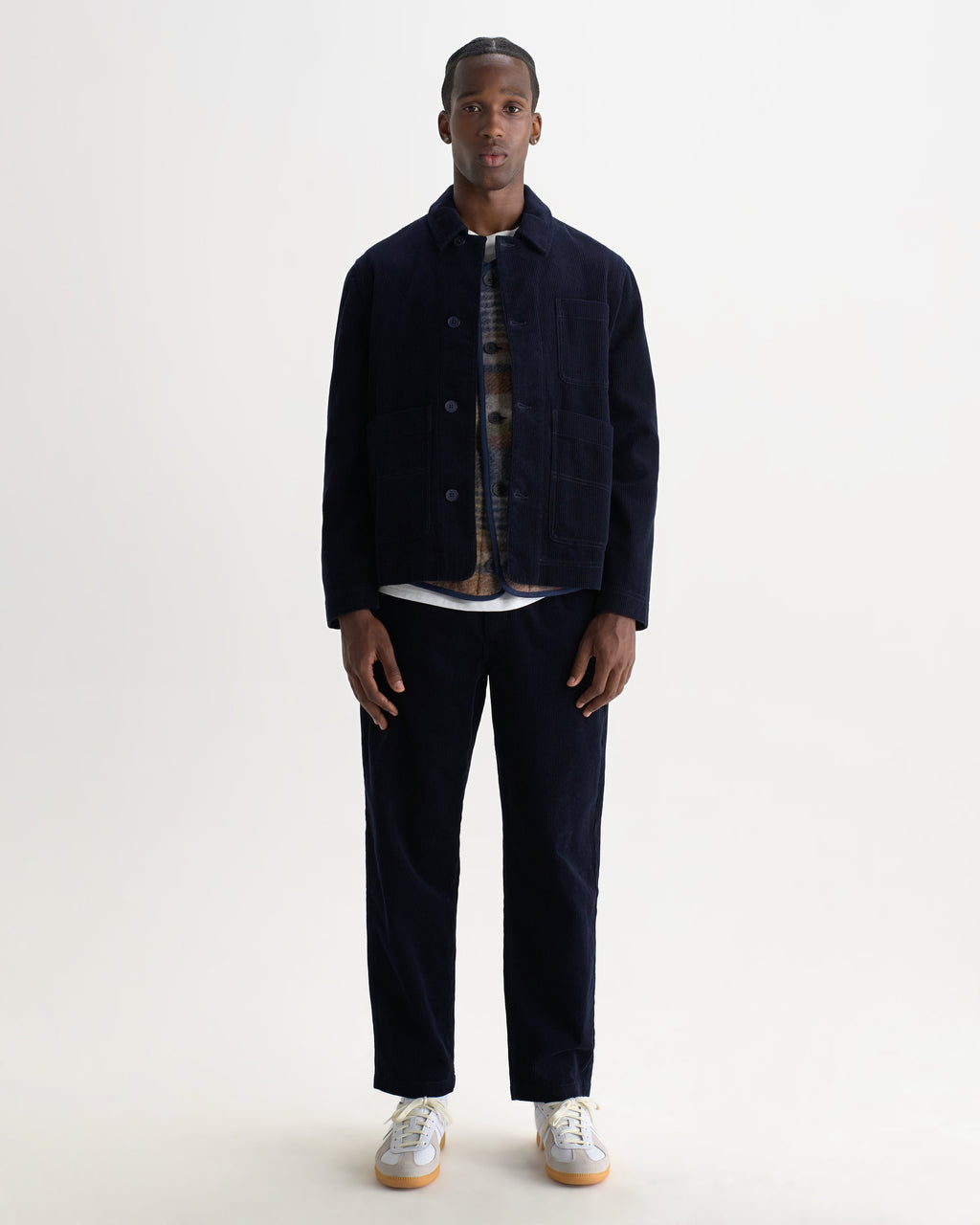 Healey - Navy Corduroy Chore Jacket