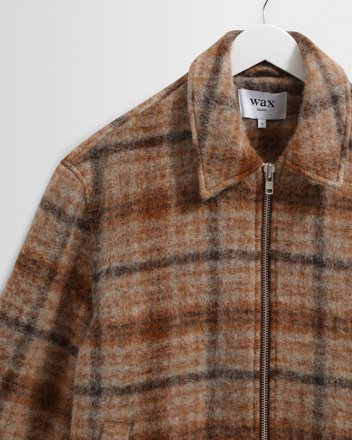 Heath - Natural And Tan Drawn Check Jacket
