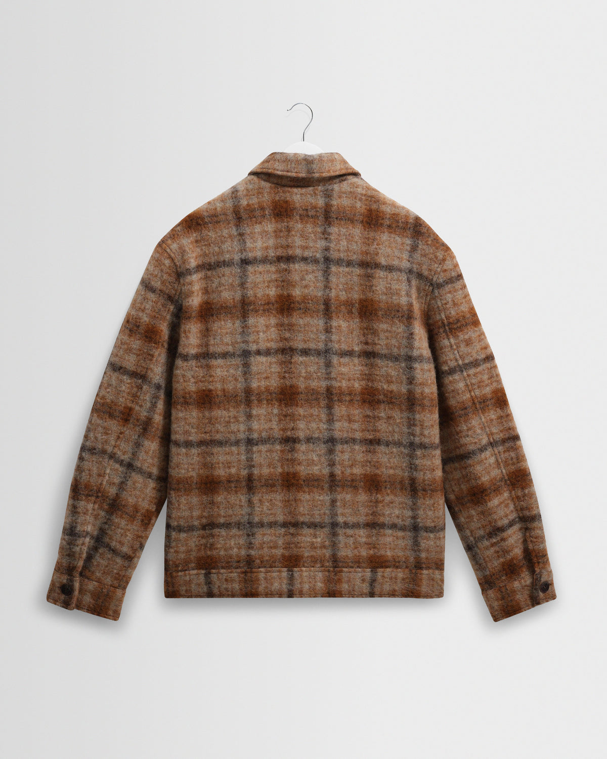 Heath - Natural And Tan Drawn Check Jacket