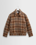 Heath - Natural And Tan Drawn Check Jacket