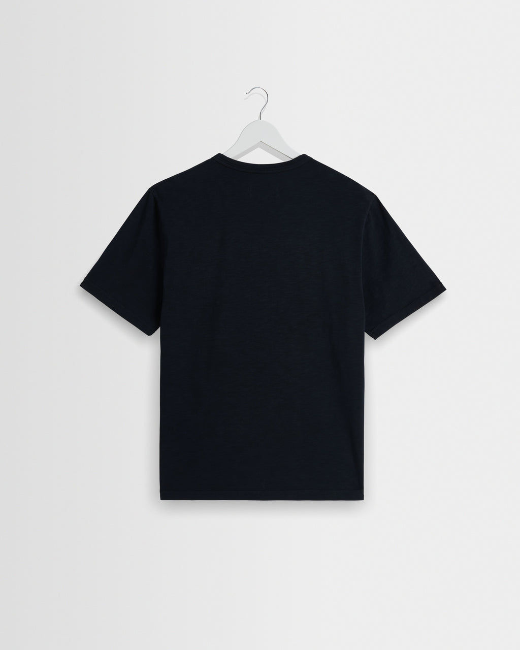 Hill - Black Slub Organic Cotton Henley T-Shirt
