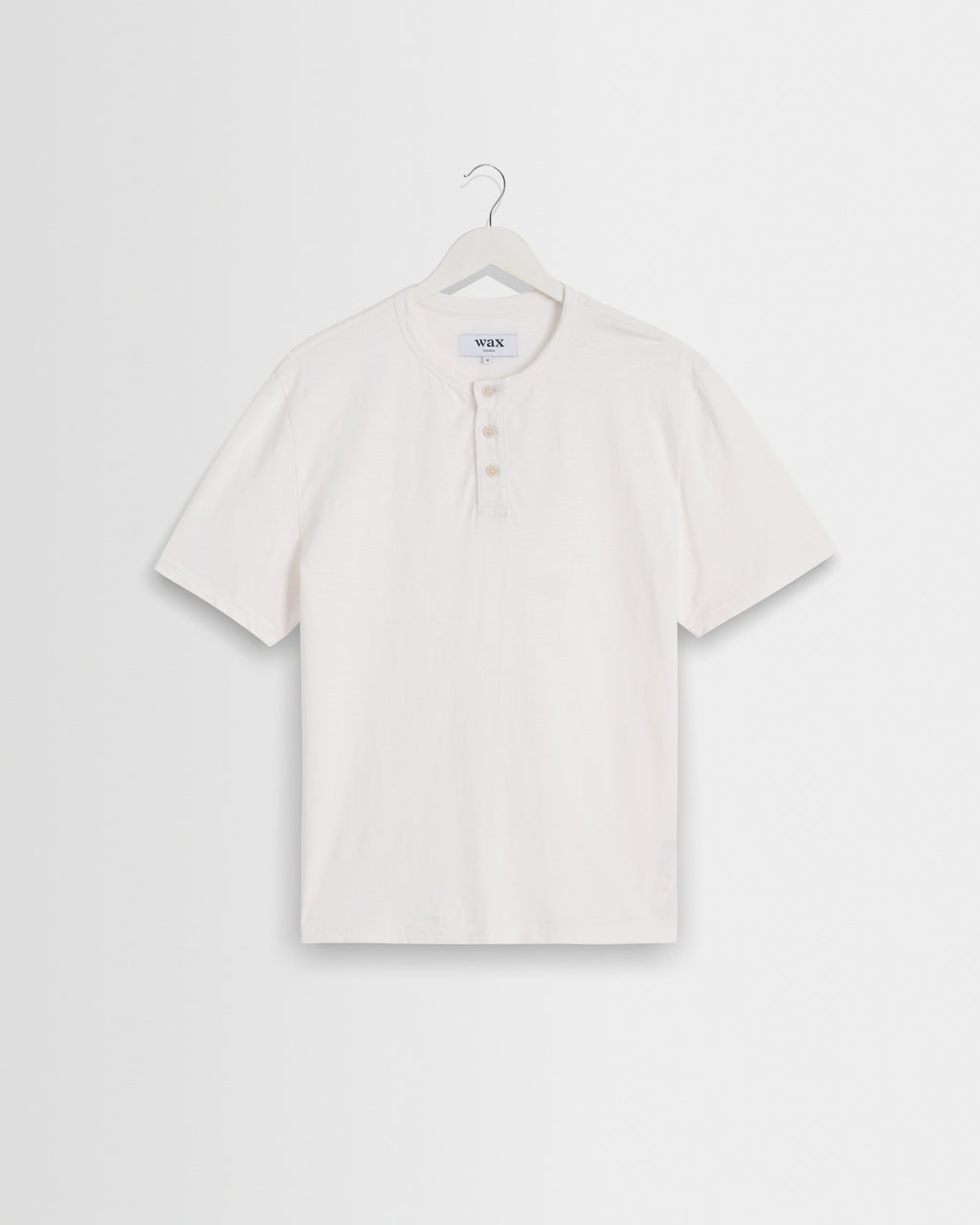 Hill - Off White Slub Organic Cotton Henley T-Shirt
