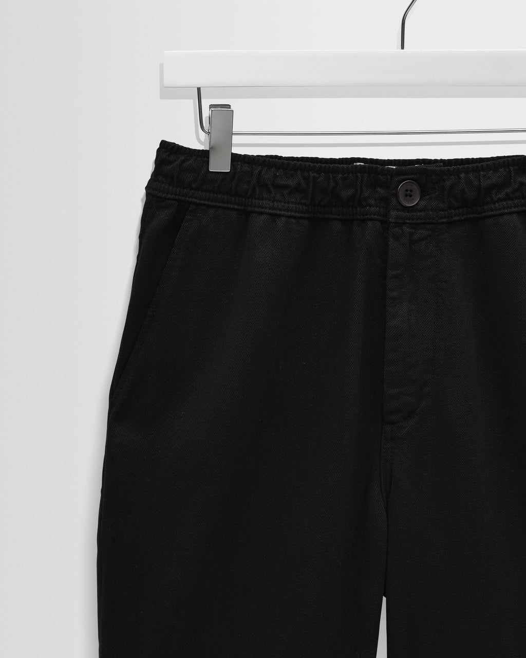 Hyde - Black Organic Cotton Twill Straight Fit Trousers