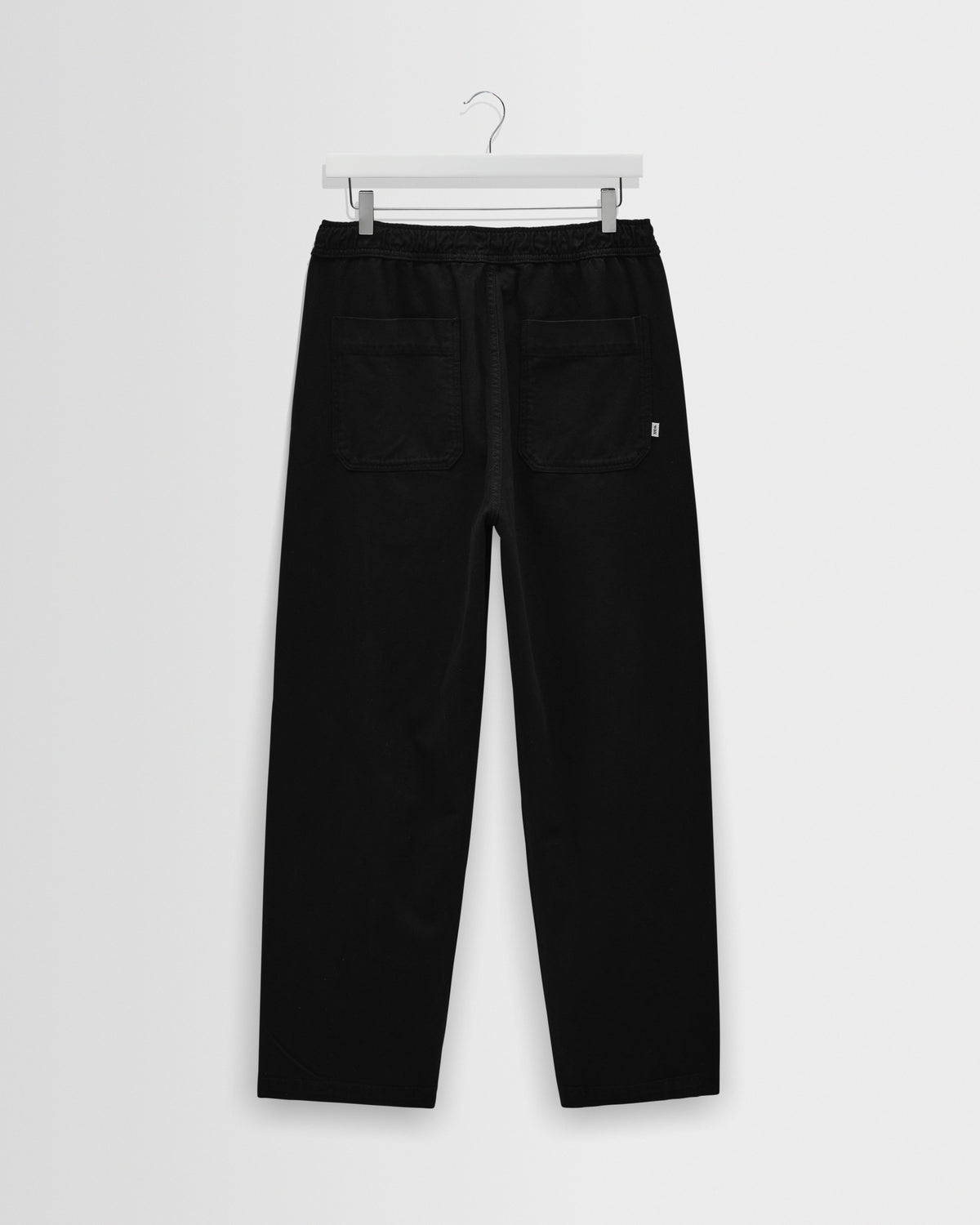 Hyde - Black Organic Cotton Twill Straight Fit Trousers