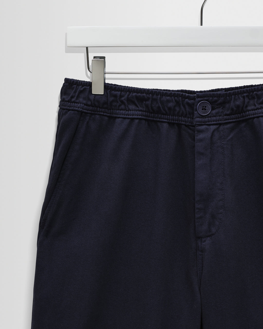 Hyde - Navy Organic Cotton Twill Straight Fit Trousers