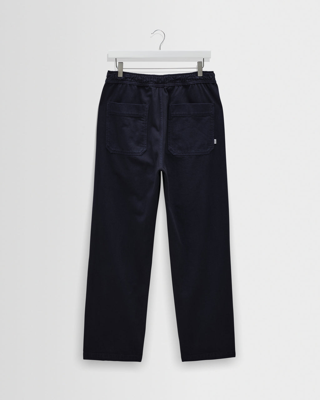 Hyde - Navy Organic Cotton Twill Straight Fit Trousers