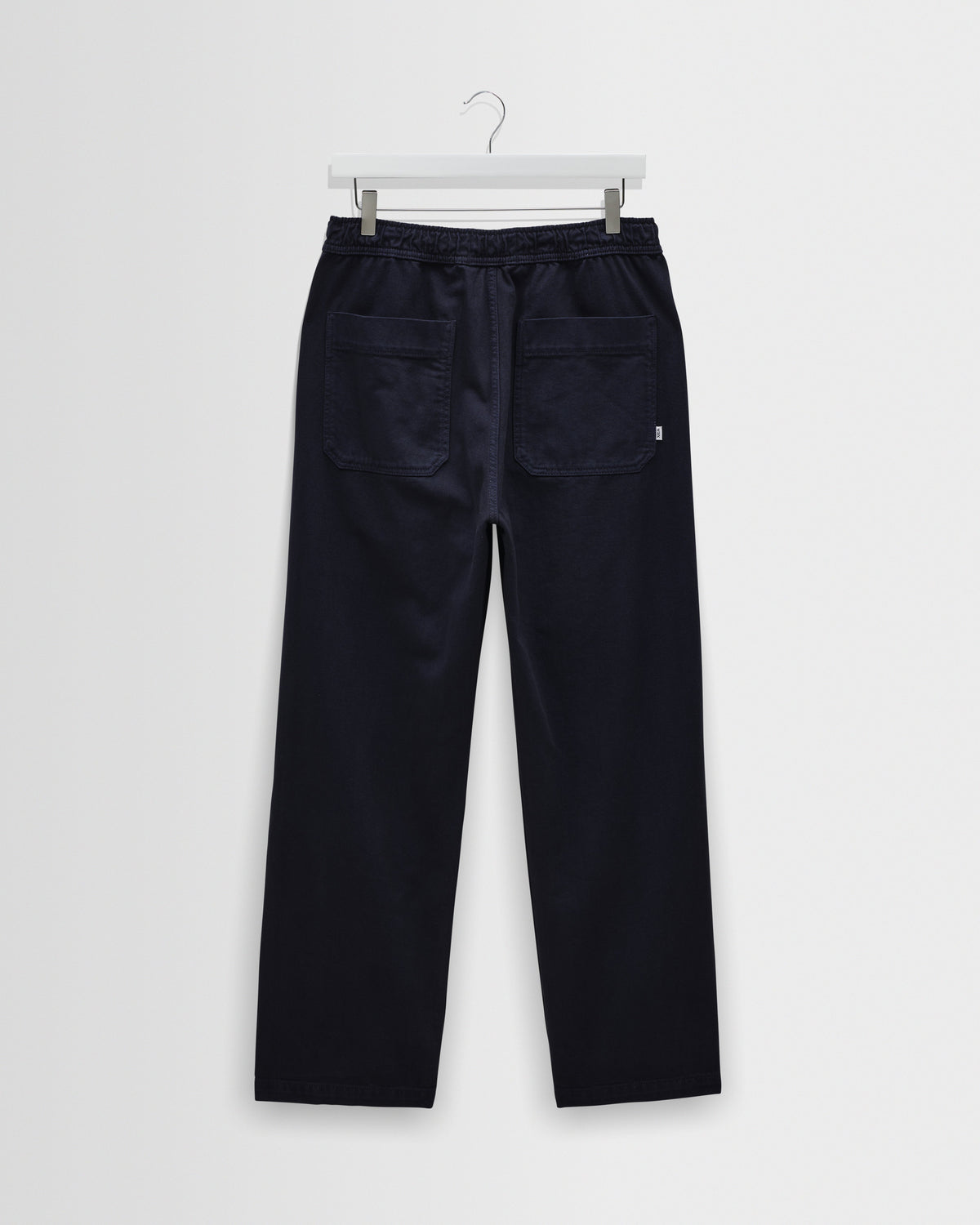 Hyde - Navy Organic Cotton Twill Straight Fit Trousers