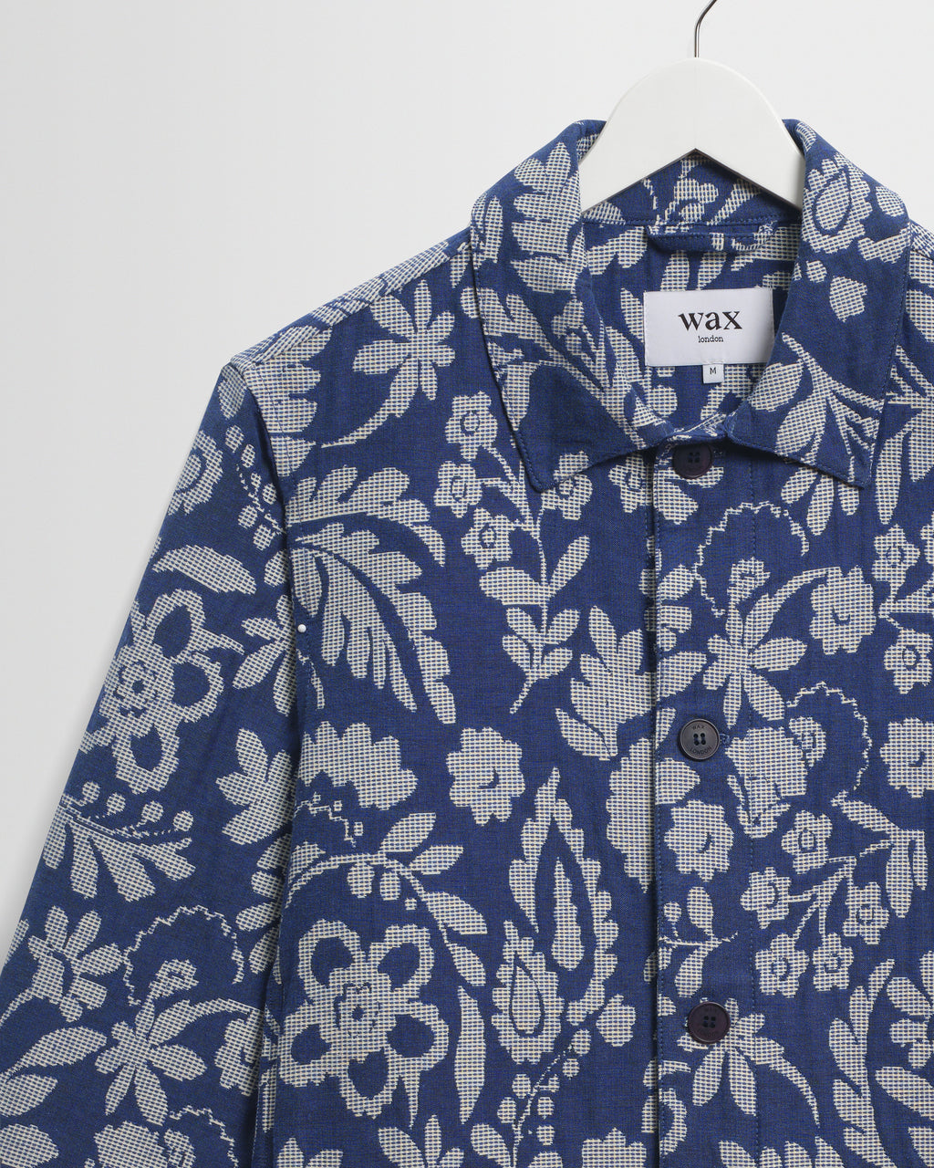 Iggy - Blue And Ecru Floral Jacquard Jacket