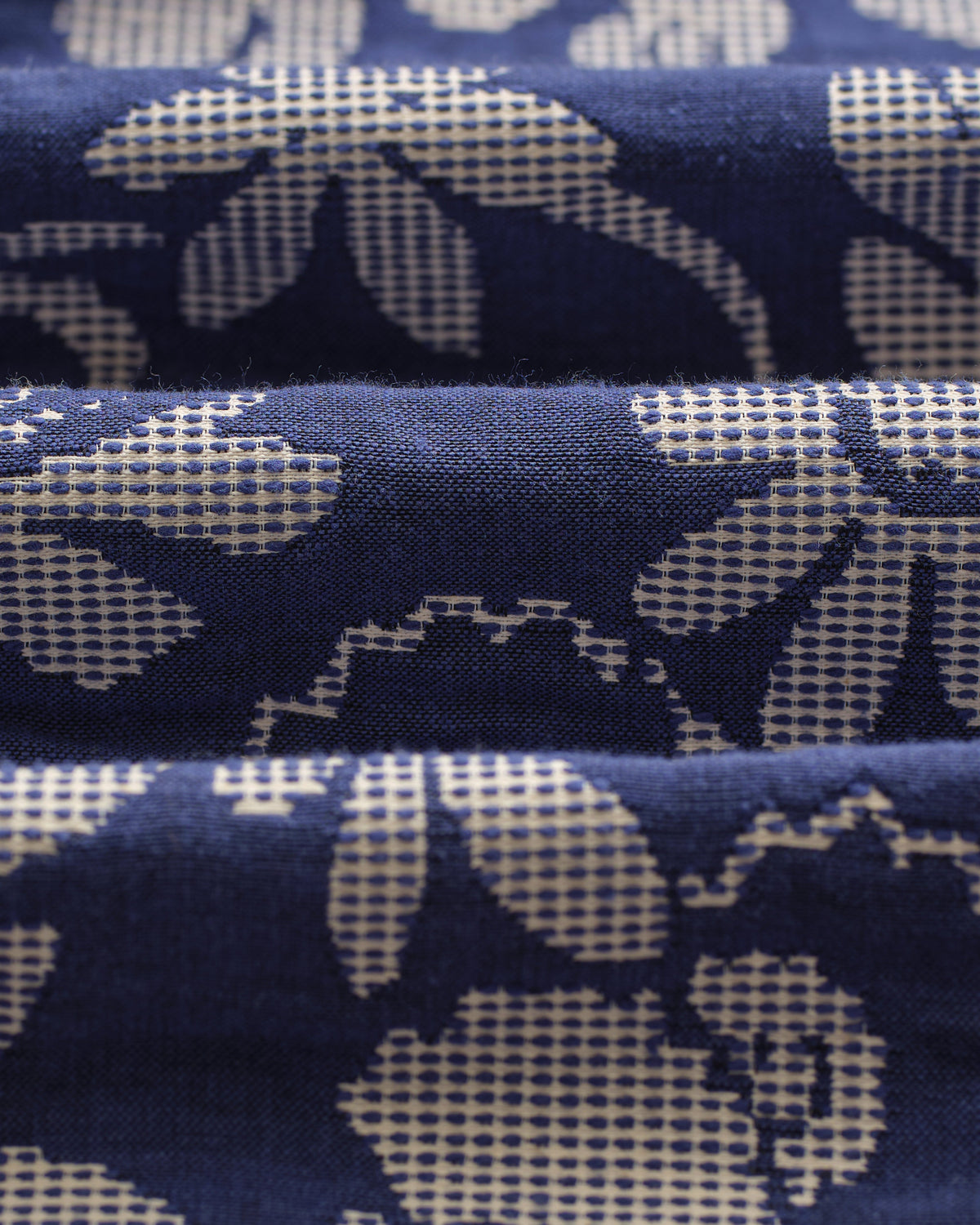 Iggy - Blue And Ecru Floral Jacquard Jacket