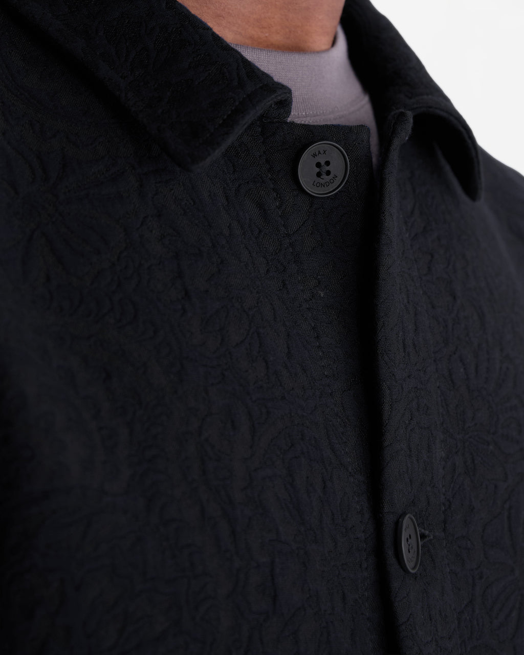 Iggy - Navy And Black Tonal Jacquard Jacket