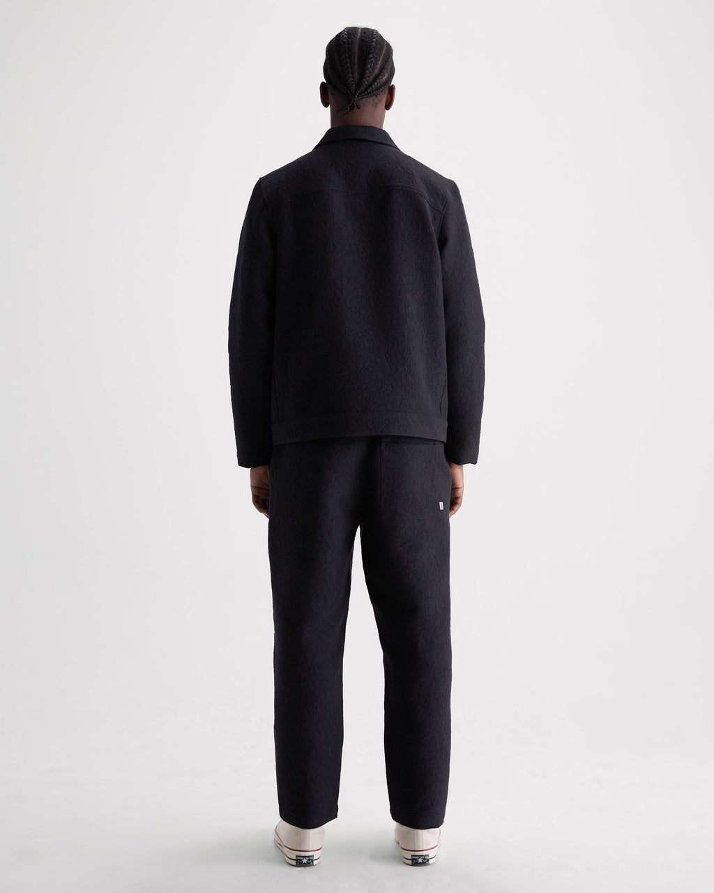 Iggy - Navy And Black Tonal Jacquard Jacket