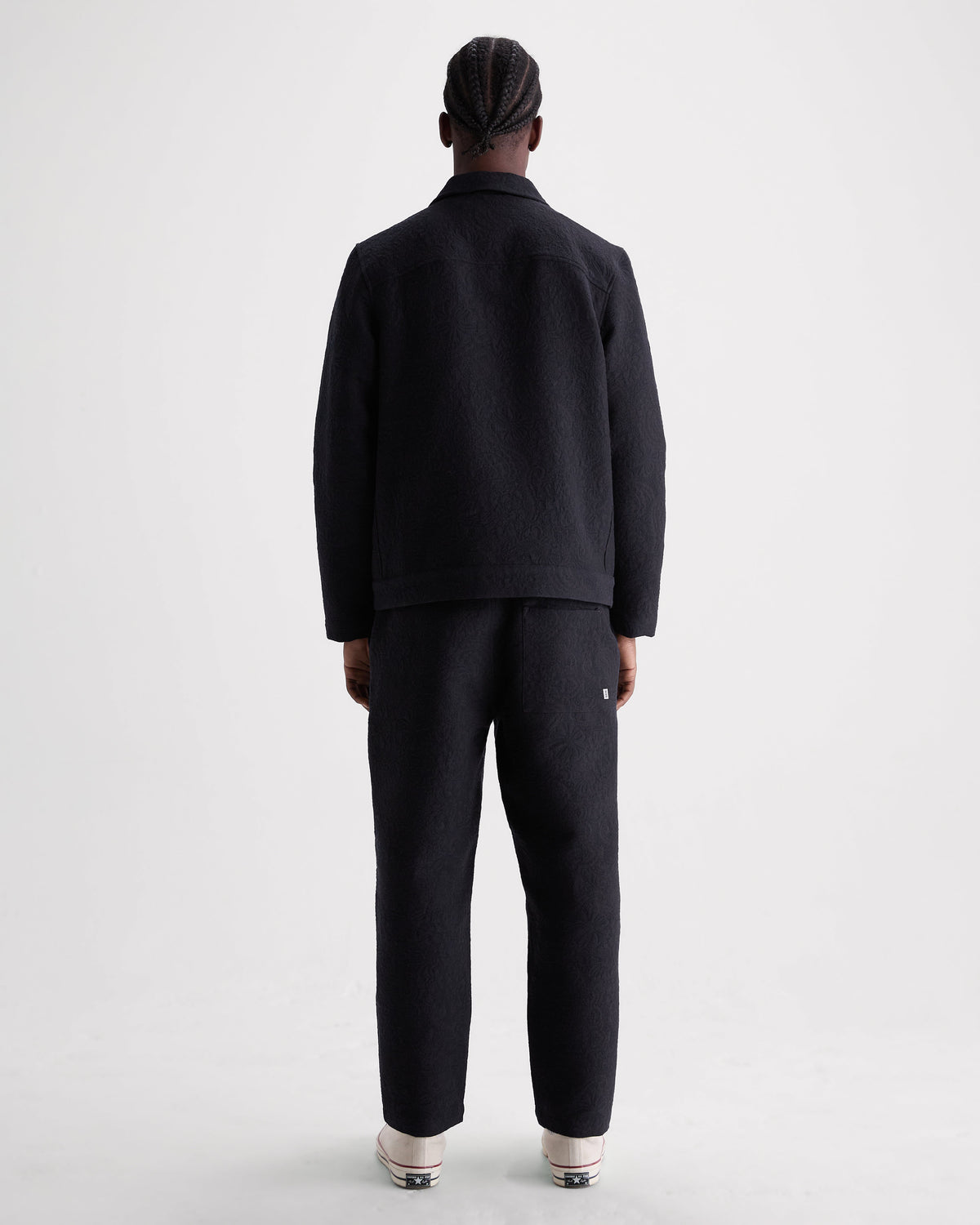 Iggy - Navy And Black Tonal Jacquard Jacket