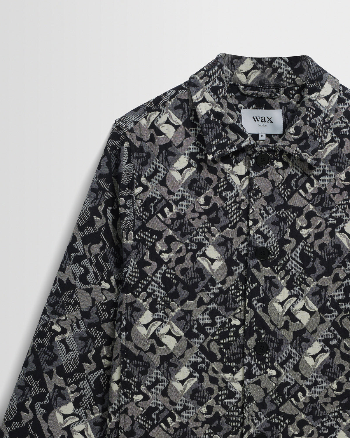 Iggy - Navy And Ecru Tile Jacquard Jacket