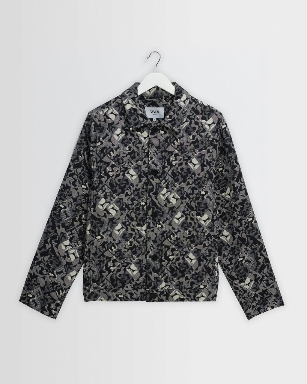 Iggy - Navy And Ecru Tile Jacquard Jacket